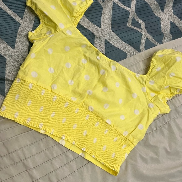 ZARA POLKA CROP TOP - Picture 3 of 3